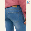 TF Style Button Attitude Light Blue Skinny Denim 9141