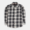 CT Black And White Flannel Check Casual Shirt 7865