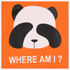 B.X Where Am I Panda Print Dark Orange Sweatshirt 8334