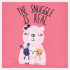 B.X The Snuggle Is Real Bear Print Pink Sweatshirt 8336