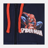 B.X Marvel Spider Man Print Navy Blue Hoodie 8511