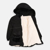 BA Furr Pockets Inside Furr Black Puffer Jackets 7995