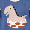 XR Dino Pocket Fluffy Blue Sweater 8003