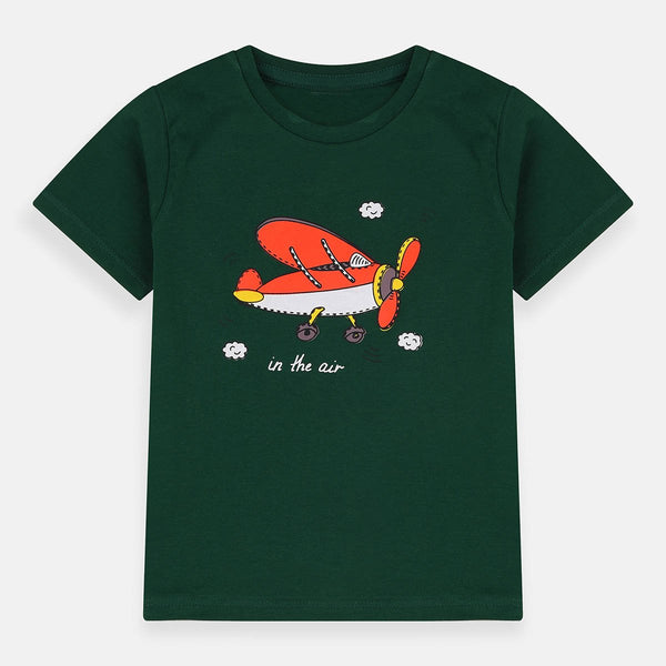 B.X In The Air Plane Green Tshirt 4993