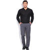 AngeloLitrico Slim Black Casual Shirts