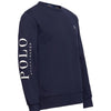 RL Small Pony Logo Sleeves Print Navy Blue Fleece Sweatshirt 10613