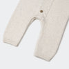 ANK Multi Slub Thick Knit Cream Romper 7856