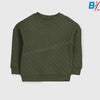 TU Quilted Plain Green Sweatshirt 10555