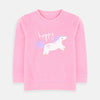 B.X Happy Glitter Unicorn Pink SweatShirt 7678