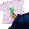 BR Reflecting Pineapple Pink Top With Skirt 2 Piece Set 11202