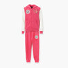 TR Front Badge Pink With White Zipper Hoodie Tracksuit 10267