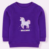 B.X Unicorn Star Print Purple Sweatshirt 8481