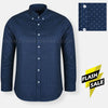H&M Little Dots Navy Blue Casual Shirt 8102