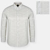 H Stitching Pattern Stone White Casual Shirt 8103