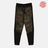 MNG Camouflage Green With Black Panel Trouser 2923
