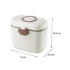 CN Hook Style White & Brown 550 ML Milk Powder Container 10948