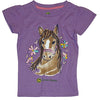 JD  Water Color Horse Purple T Shirt