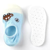CN Silicon Sole Antiship Car Design Light Blue Soft Socks Shoes 10600