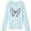 GRG Butterfly Print Light Blue Full Sleeves T Shirt 10369