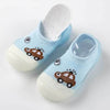 CN Silicon Sole Antiship Car Design Light Blue Soft Socks Shoes 10600