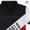 B.X Stripes Style Black Tea Polo 9522