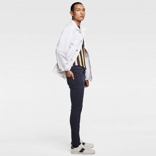 ZR Man Power Stretch Navy Blue Skinny Denim