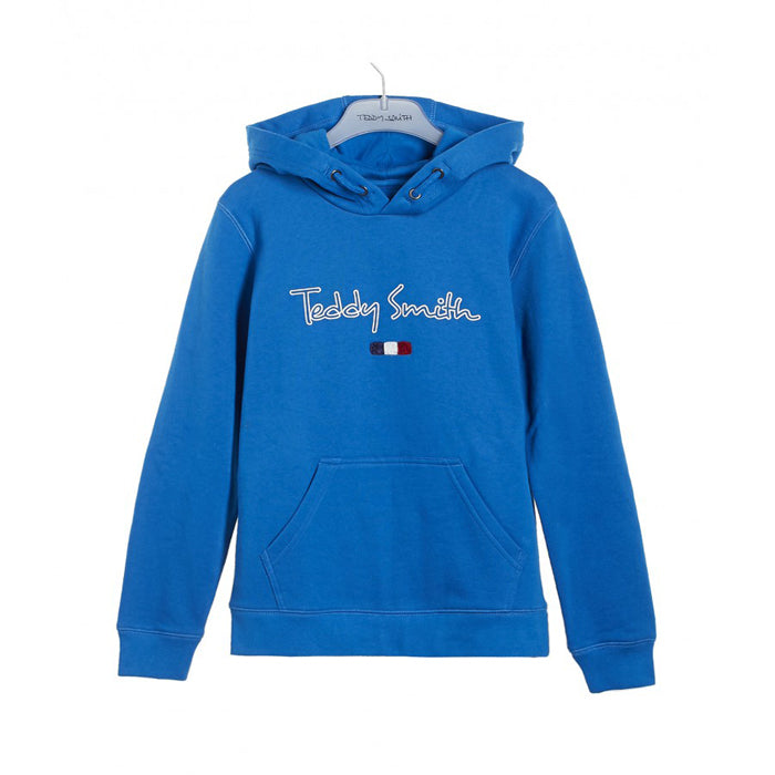 Teddy Smith Blue Kangaroo Pocket Hoodie 0002 – BrandsXpress