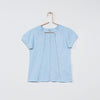 KB Front Lace Style Sleeves Light Blue Top 4449