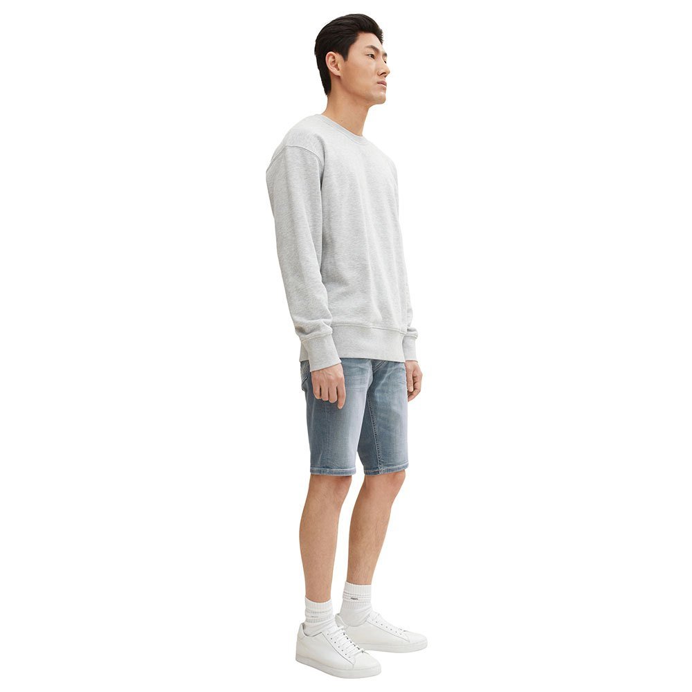 TT Josh Dull Blue Regular Slim Denim Shorts