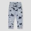GRG Wales & Bears Print Blue Quilted Trouser 10579