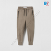 ZR Black Zip & Black Cord Khaki  Trouser 10077