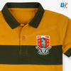 B.X New York Badge Mustered & Olive Green Polo 9520