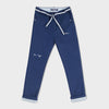 OM Cotton Blend Navy Blue Pant