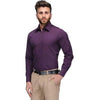 AngeloLitrico Slim Purple Casual Shirts